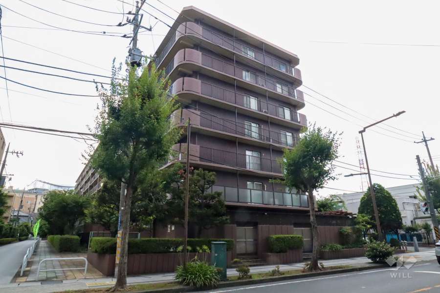 溝の口スカイハイツの外観(北東側から)