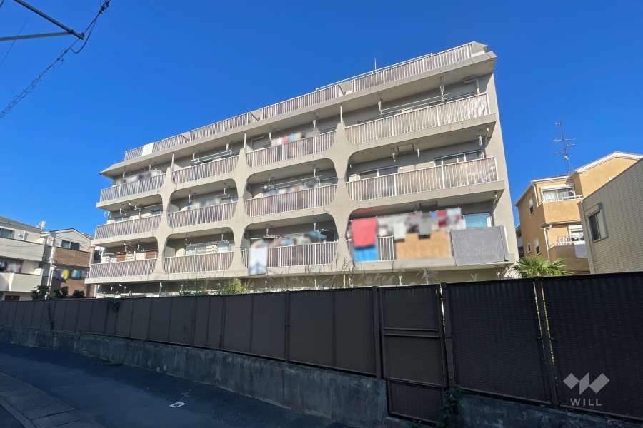 多摩川スカイハイツの外観（南側から）