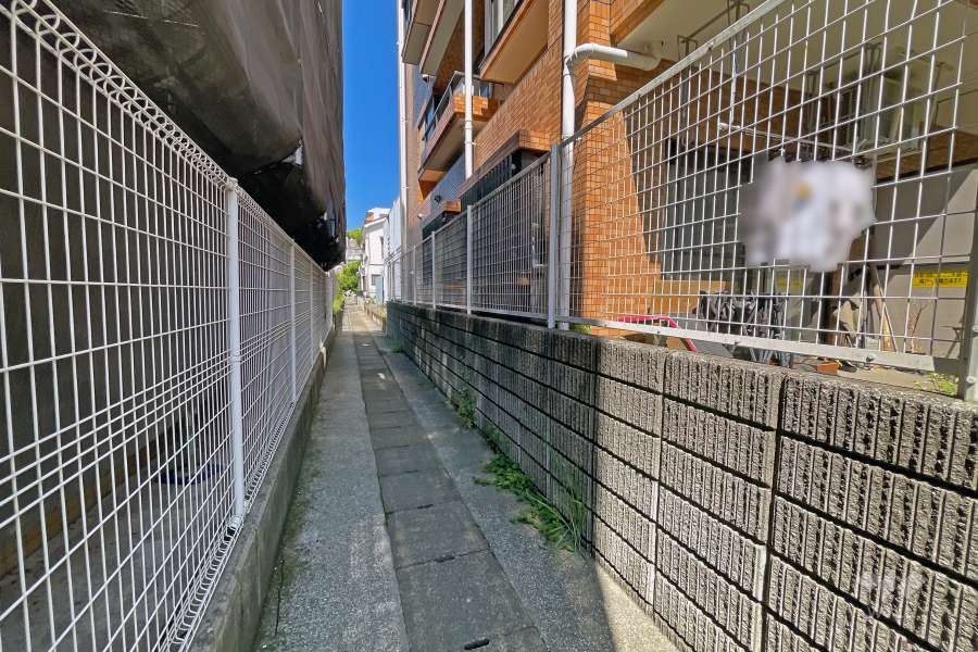 敷地東側の通路