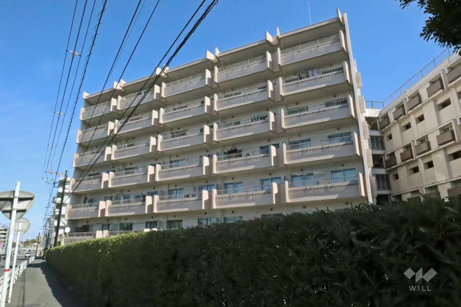 東急ドエル梶ヶ谷ビレジC棟の外観（南西側から）