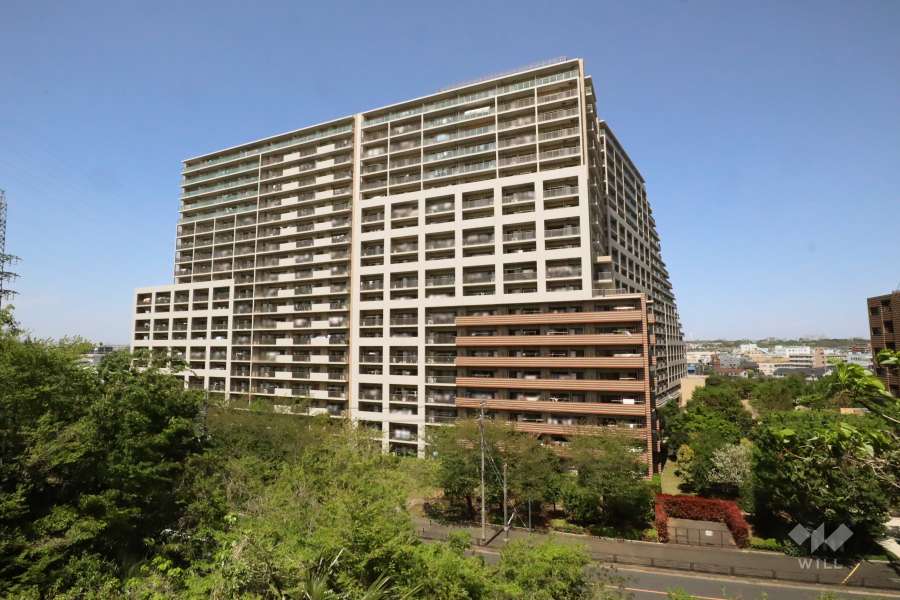 溝の口ガーデンアクアスアクアウィング（Ｂ棟）の外観(南東側)