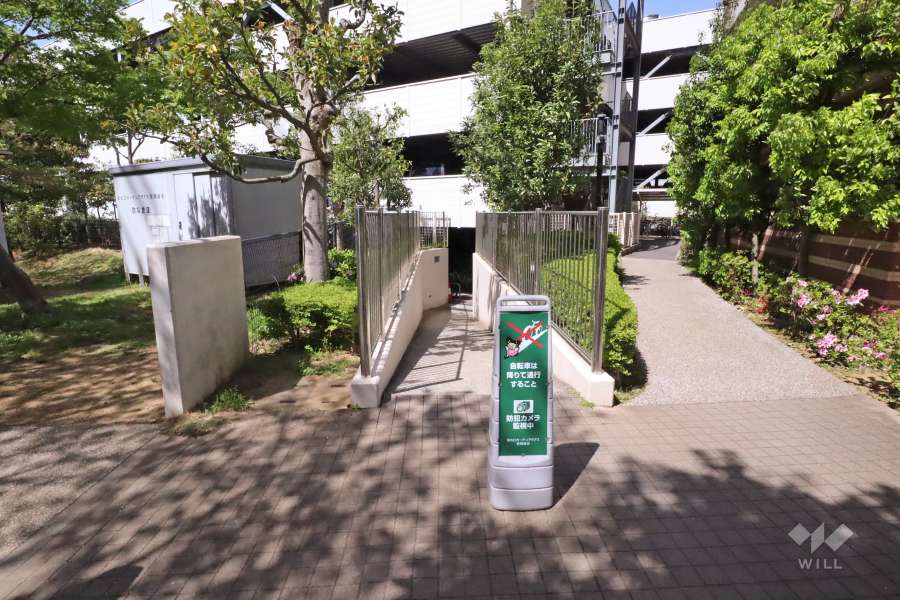 駐輪場の出入り口