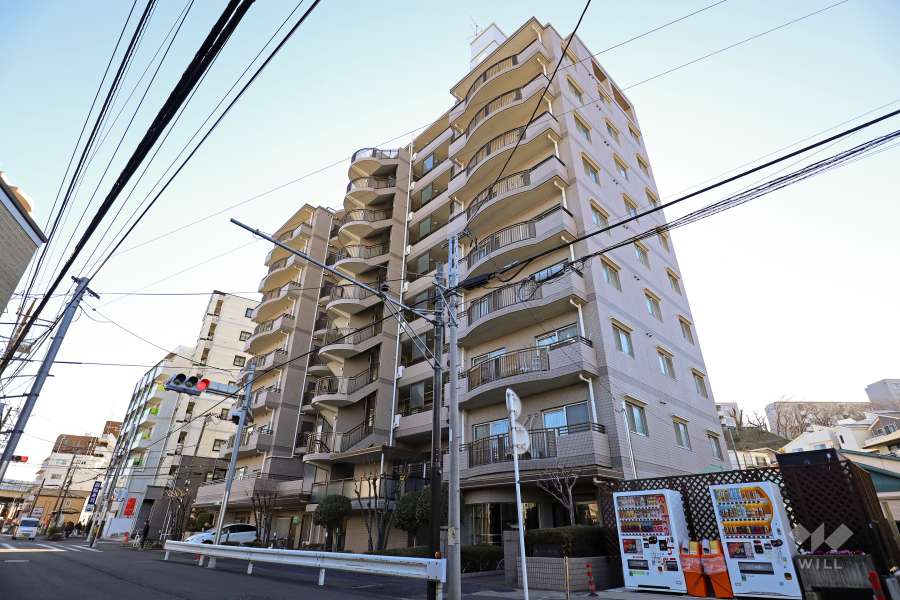 グリーンパーク溝の口の外観（北東側から）