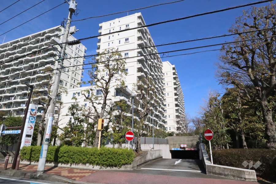 パークシティ溝の口D棟の外観(南東側から）