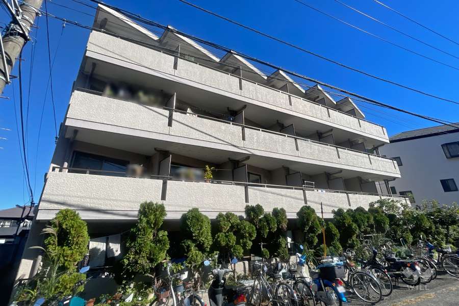 セザール元住吉の外観（南西側から）