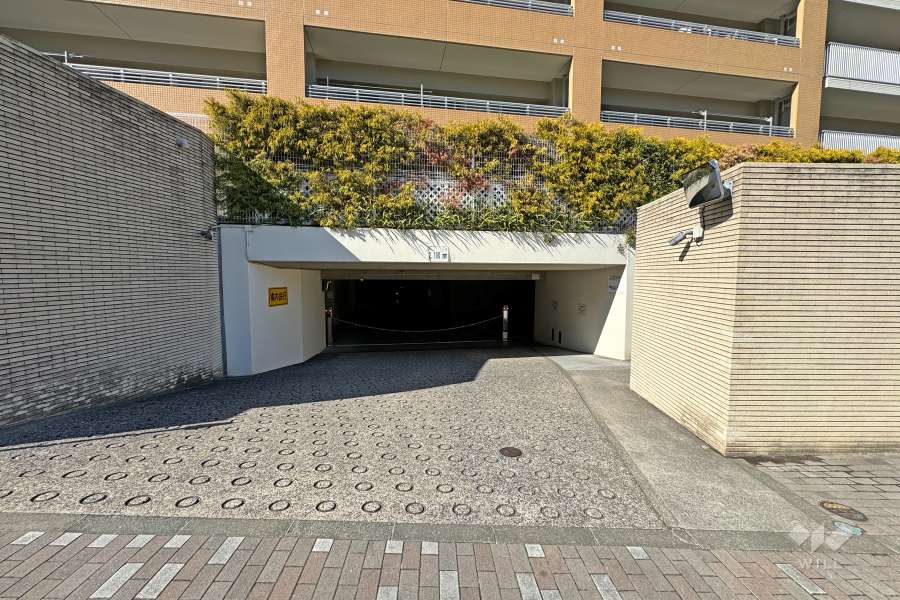 駐車場の出入り口（ロボットゲート付き）