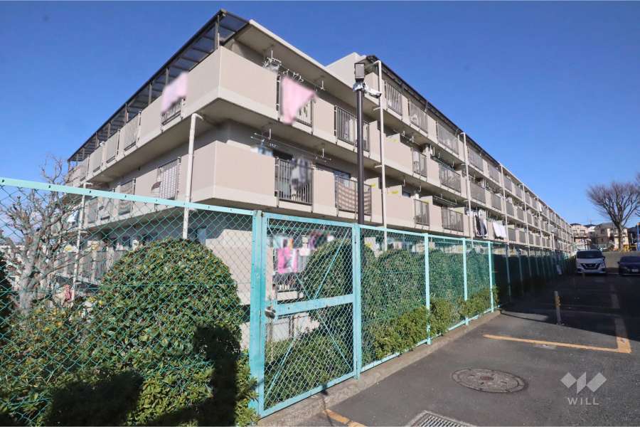 ルックハイツ日吉２号棟の外観(南西側から)