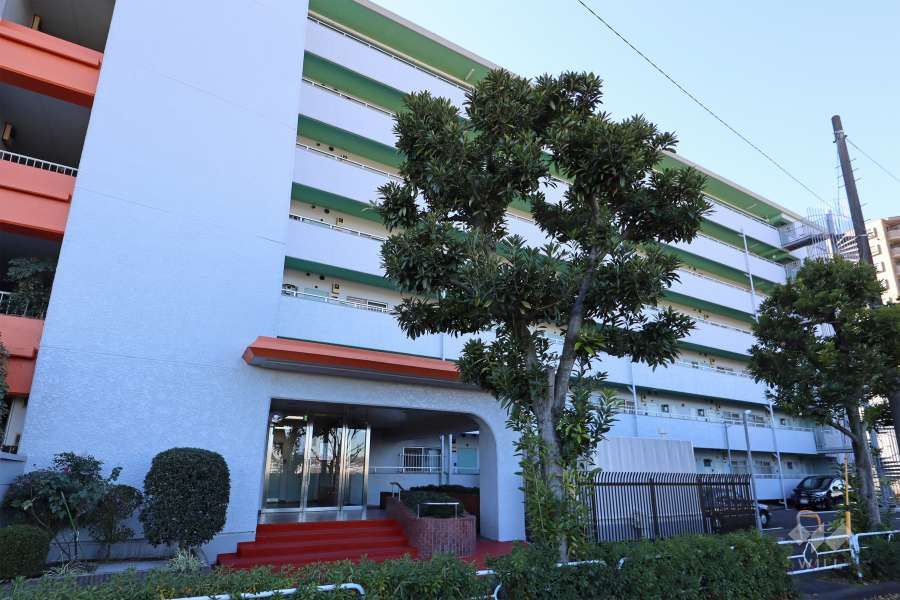 多摩川ハイホームの外観（東側から）