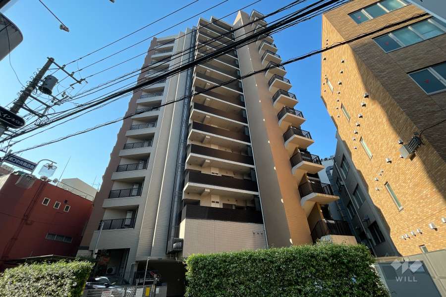 ブランズ溝の口レジデンスの外観（北東側から）