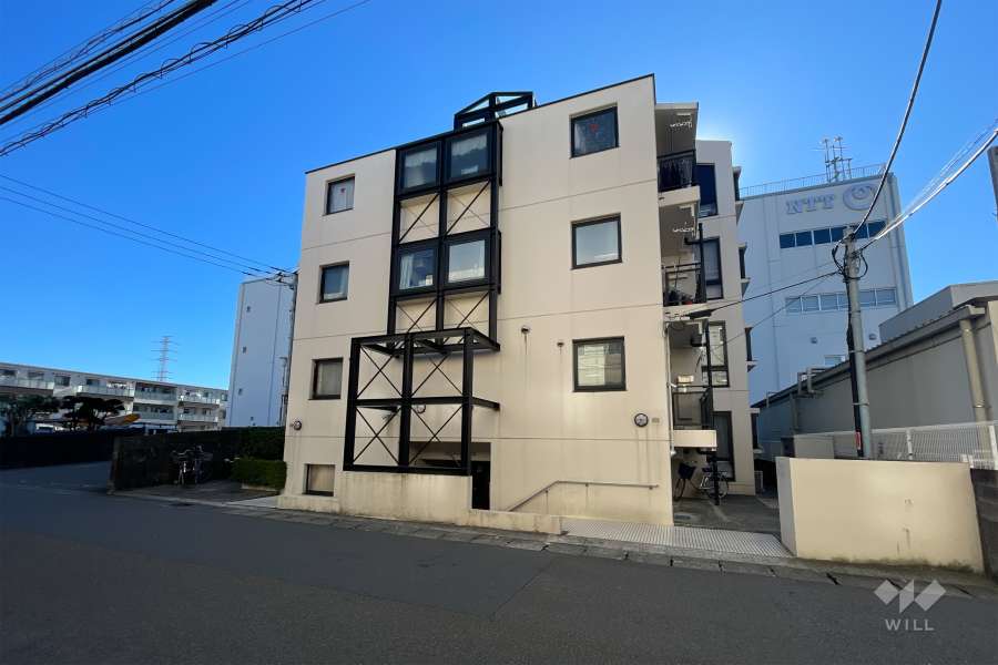 サンコーポ武蔵中原の外観（北西側から）