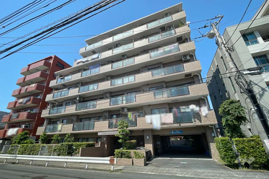 朝日プラザ溝の口の外観（東側から）　