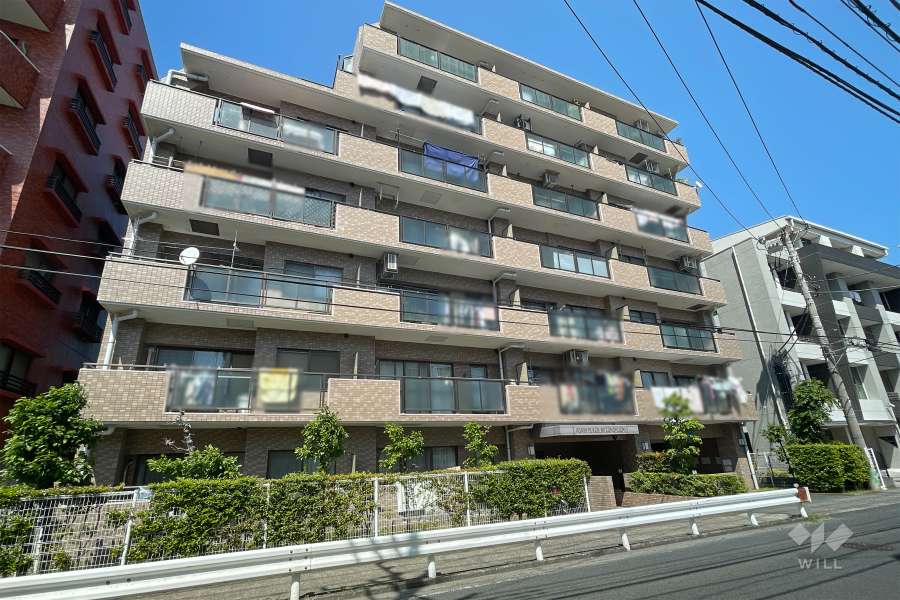 朝日プラザ溝の口の外観（西側から）　