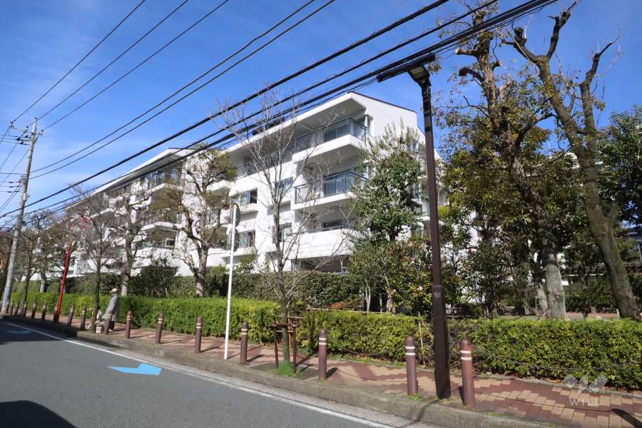 パークシティ溝の口F棟の外観(南東側から）