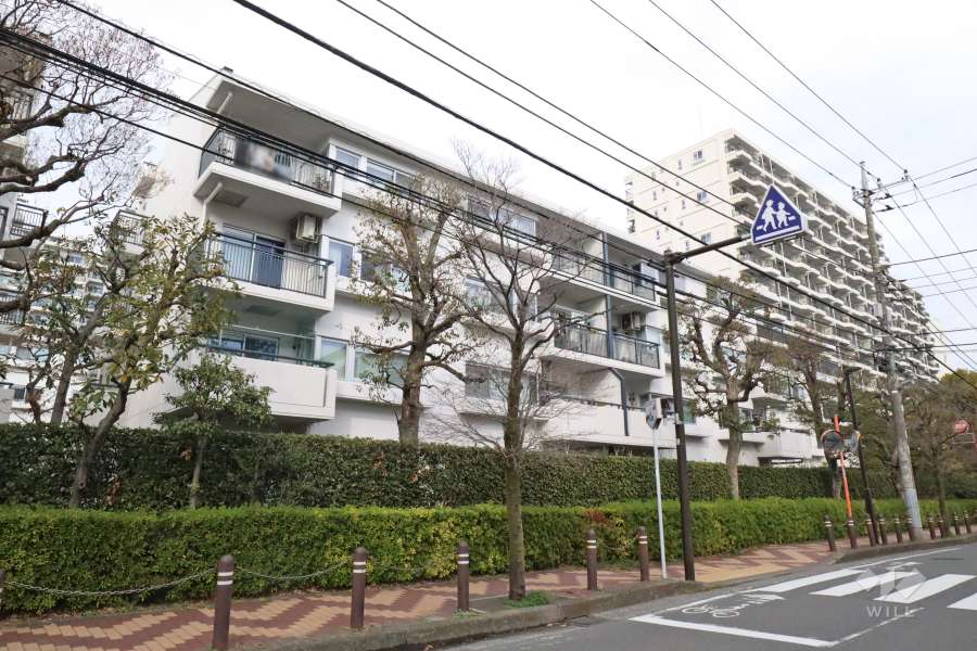 パークシティ溝の口F棟の外観(南西側から）