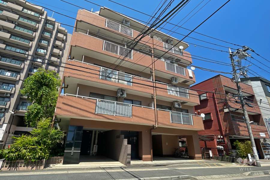 デュエット高津の外観（南西側から）