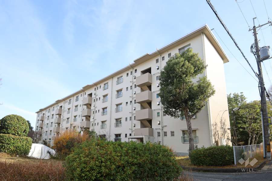 粟生第2住宅22棟の外観（北西側から）