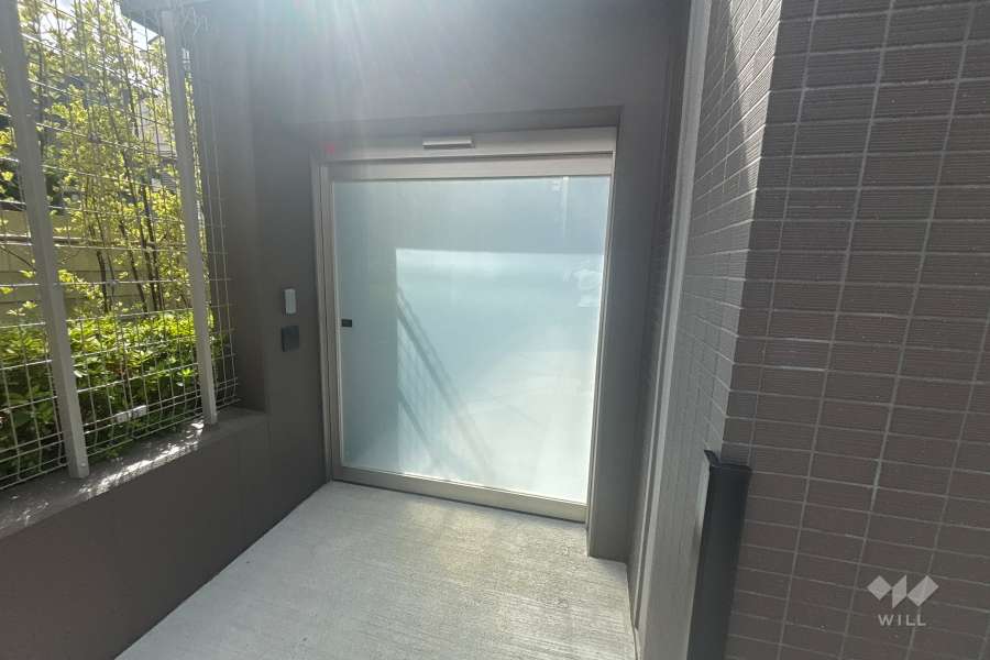 駐輪場の出入口