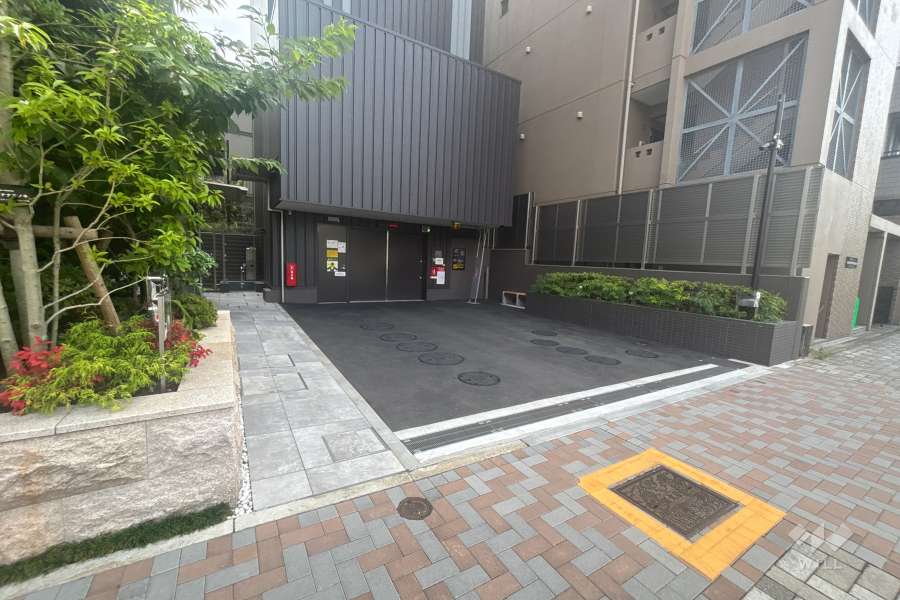 駐車場の出入り口