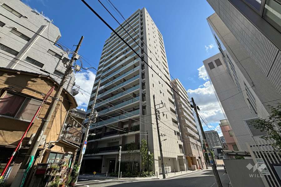 プラウド五反田の外観(北西側から)