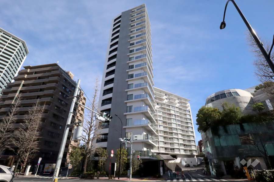 プレミスト白金（白金6丁目）の外観(南側から)