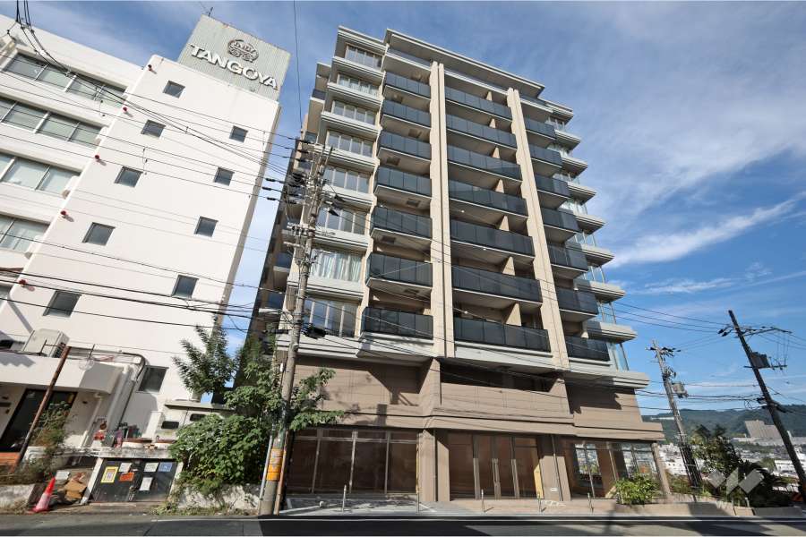 レ・ジェイド箕面船場 ノースレジデンスの外観（東側から）