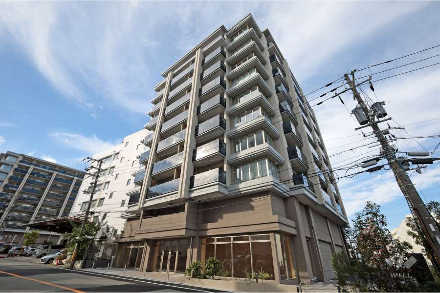 レ・ジェイド箕面船場 ノースレジデンスの外観（北東側から）