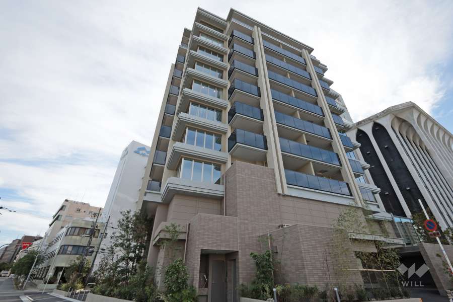 レ・ジェイド箕面船場 ノースレジデンスの外観（北西側から）