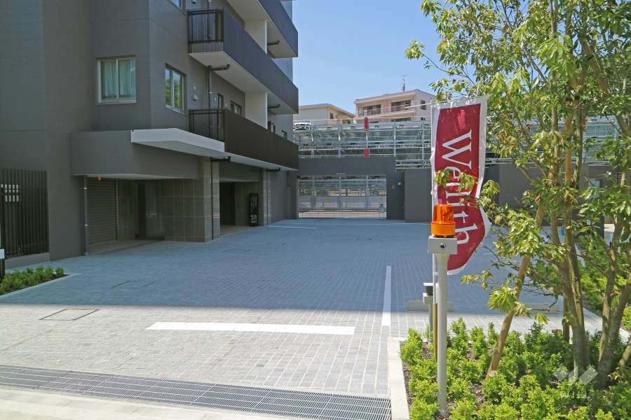 駐車場の出入口