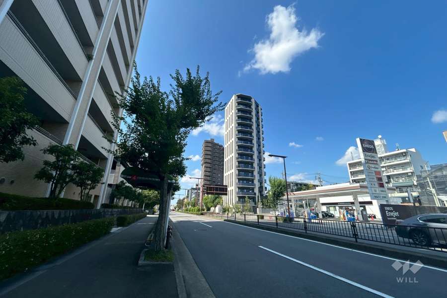 グランドメゾン本山四谷通の遠景（南西側から）