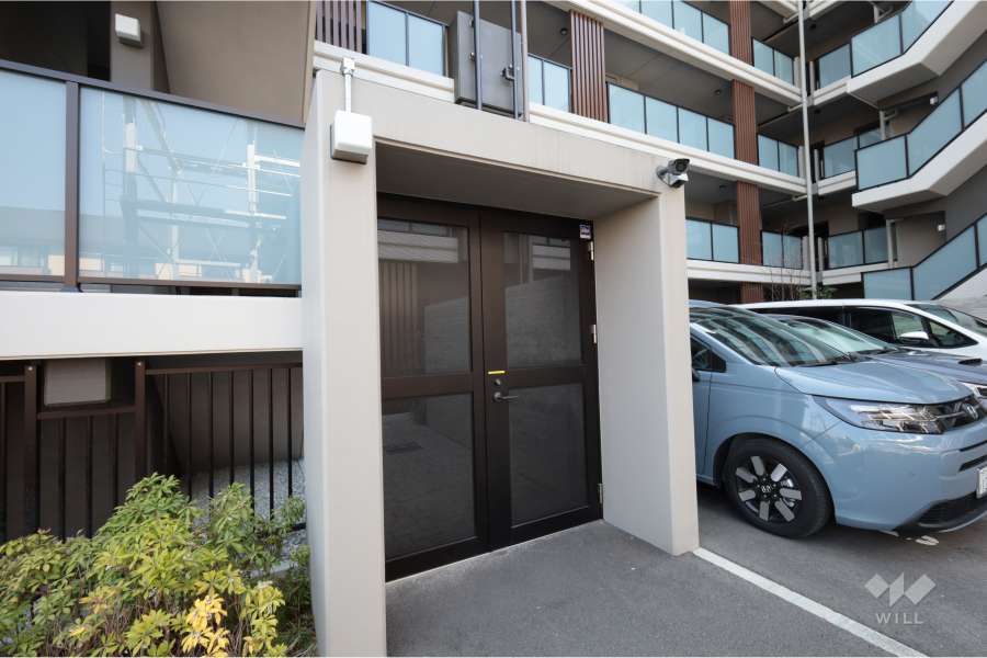 駐輪場の出入り口