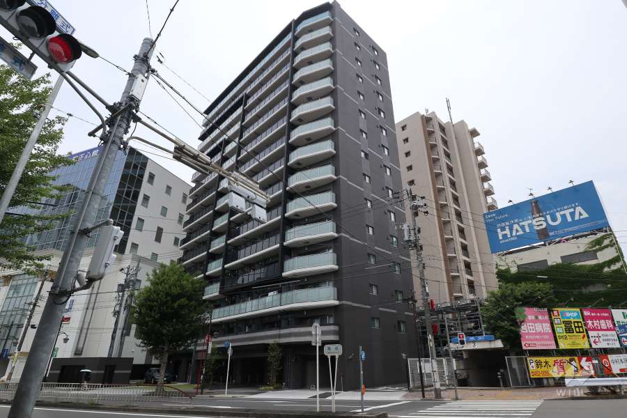 プレサンス ロジェ 名古屋駅NORTH FRONTの外観（北東側から）