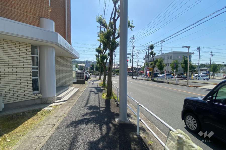 敷地北側の前面道路(東側から)