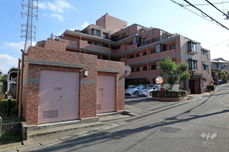 溝の口南パークホームズ弐番館の外観(北西側から)