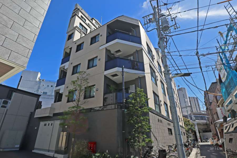 オープンレジデンシア品川中延ステーションフロントの外観（北西側から）