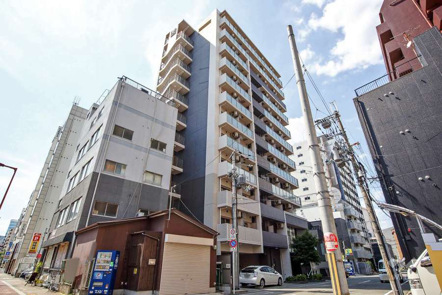 エステムコート新大阪Ⅺリンクスの外観（南東側から）