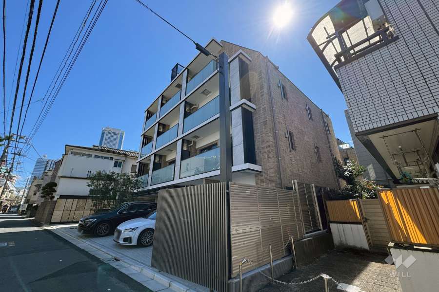 ピアース渋谷本町レジデンスの外観（北西側から）