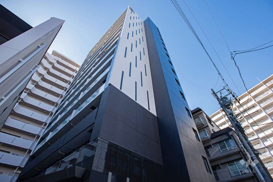 エステムコート名古屋鶴舞Ⅱレアーヴの外観（北東側から）