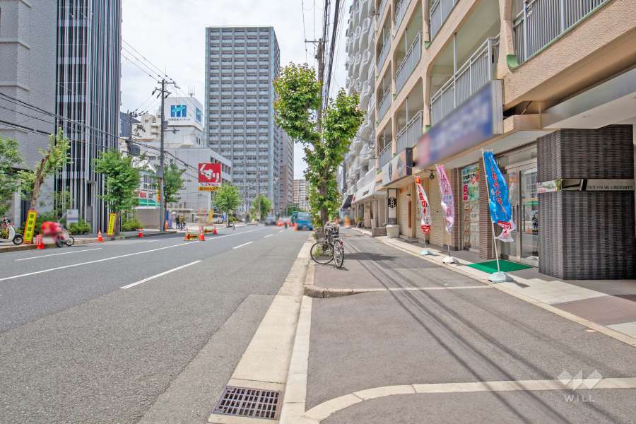 敷地南側の前面道路