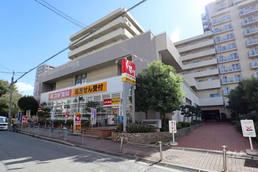 ファミールハイツ北大阪5号棟弐番館の外観（北側から）