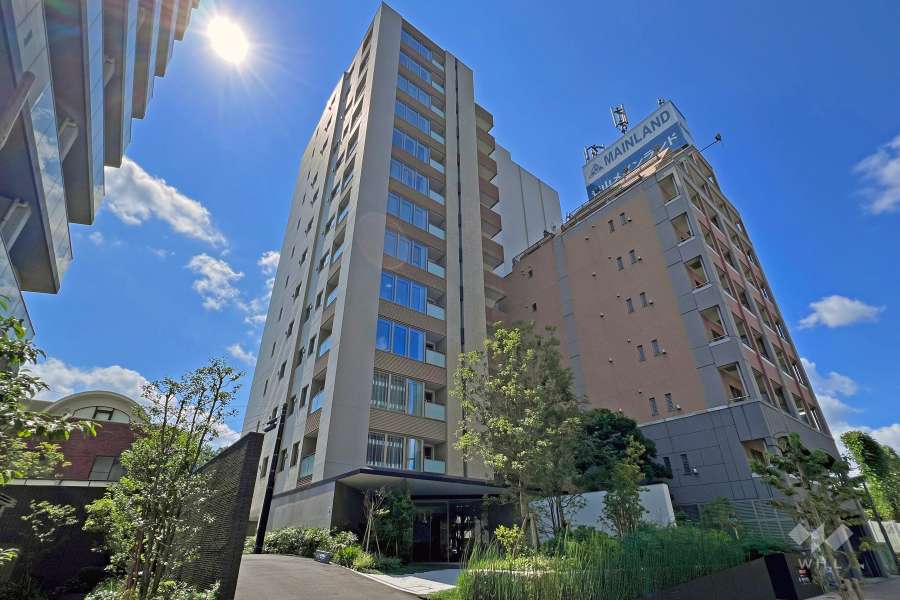 パークホームズ渋谷松濤の外観（北側から）