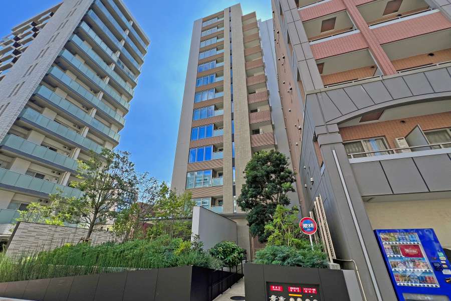 パークホームズ渋谷松濤の外観（北東側から）