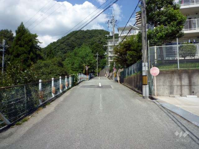 すぐ西側には山林が広がっており、たいへん緑豊か