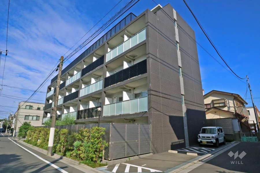 ルミードアクサス鵜の木の外観（西側から）