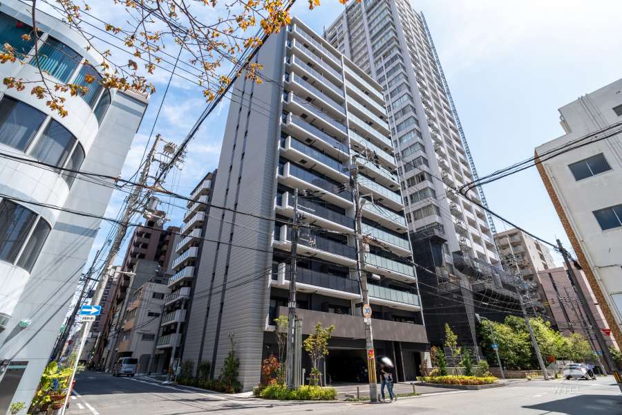 アウラ京町堀の外観（北西側から）