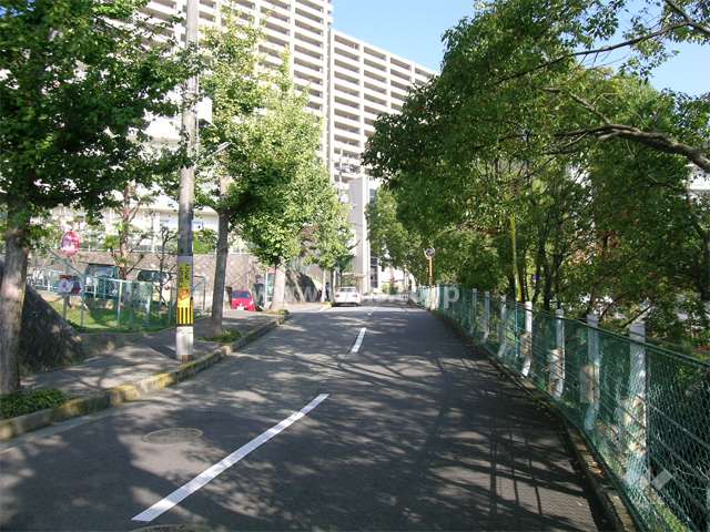 敷地の東側を川が流れています。