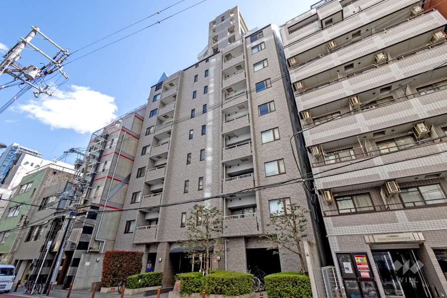 アステルコート新町の外観（北西側から）
