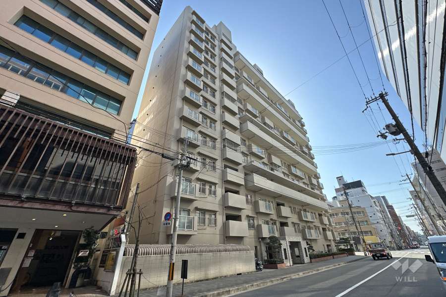 あみだ池ハイツの外観（北東側から）