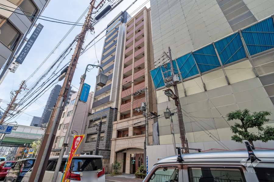 エイペックス京町堀の外観（北西側から）-