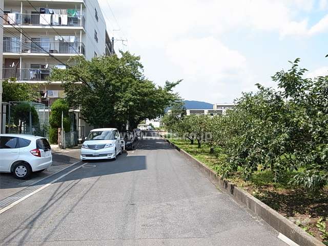 敷地東側の前面道路