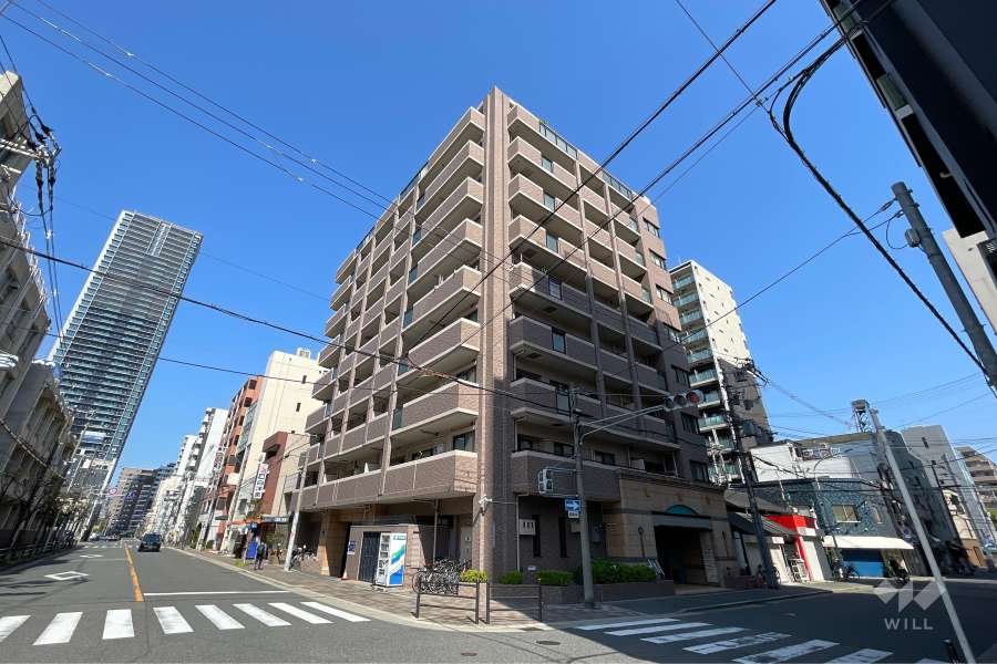 エステムコート南堀江シティライフの外観（南東側から）